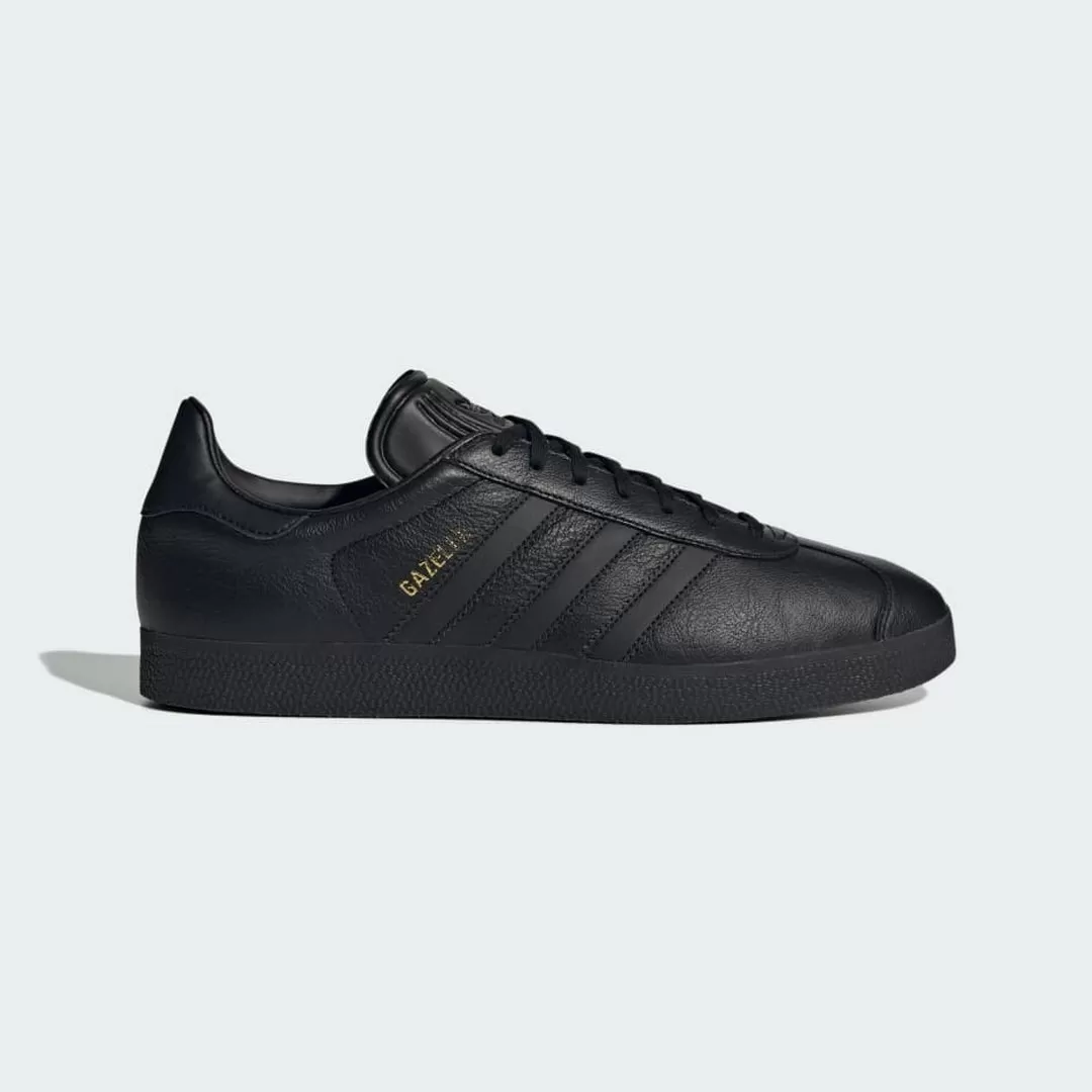Chaussures Adidas Gazelle Noires avec Détails Dorés Chaussures Adidas Gazelle Noires avec Détails Dorés