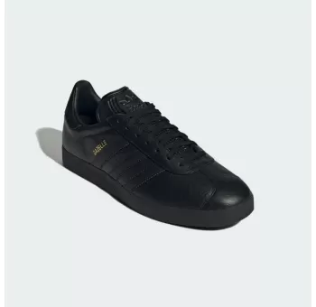 Chaussures Adidas Gazelle Noires avec Détails Dorés