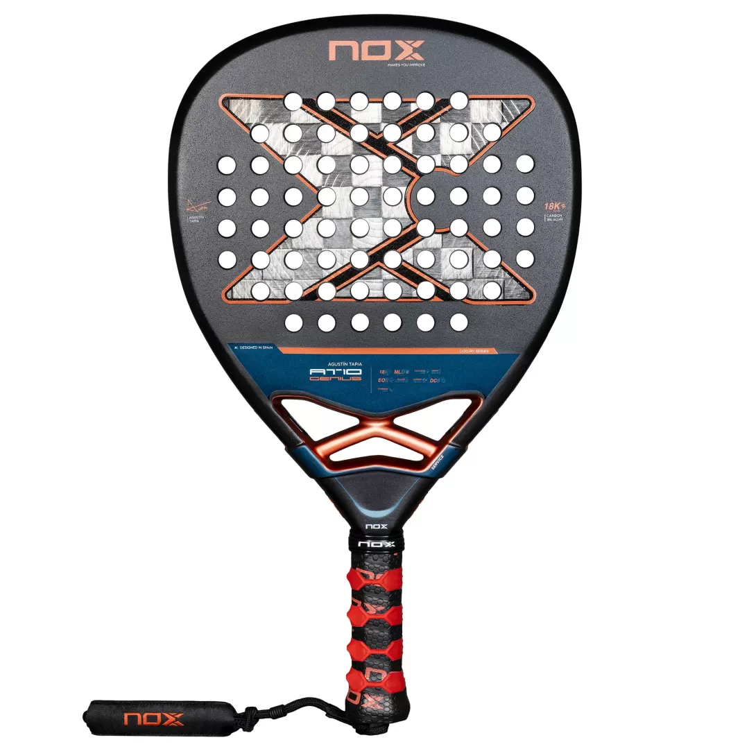 Raquette de Padel Haut de Gamme NOX AT10 Genius 18K Alum 2025 Raquette de Padel Haut de Gamme NOX AT10 Genius 18K Alum 2025