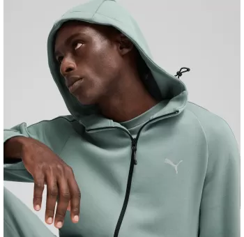 EVOSTRIPE Full-Zip H, Veste Vert Lune pour Hommes