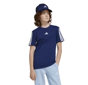 T-shirt Adidas J 3S TEE 160 DKBLUE/WHITE