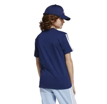 T-shirt Adidas J 3S TEE 160 DKBLUE/WHITE
