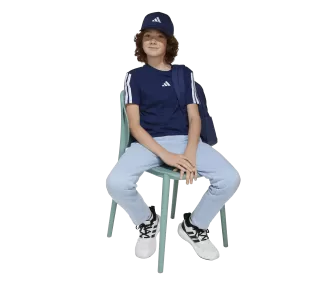T-shirt Adidas J 3S TEE 160 DKBLUE/WHITE T-shirt Adidas J 3S TEE 160 DKBLUE/WHITE