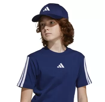 T-shirt Adidas J 3S TEE 160 DKBLUE/WHITE