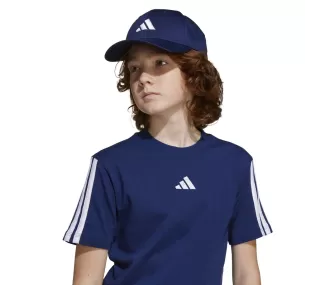 T-shirt Adidas J 3S TEE 160 DKBLUE/WHITE T-shirt Adidas J 3S TEE 160 DKBLUE/WHITE