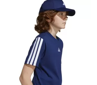 T-shirt Adidas J 3S TEE 160 DKBLUE/WHITE T-shirt Adidas J 3S TEE 160 DKBLUE/WHITE