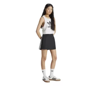 Jupe mini à 3 bandes – Adidas Noir/Blanc Jupe mini à 3 bandes – Adidas Noir/Blanc