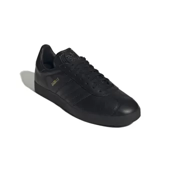 Chaussures Adidas Gazelle Noires avec Détails Dorés
