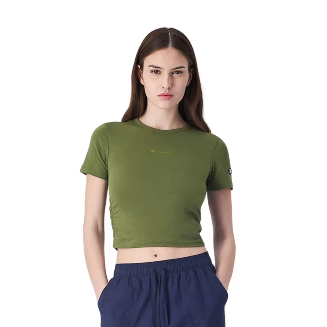 Crewneck Croptop T-Shirt - Mode tendance pour femmes Crewneck Croptop T-Shirt - Mode tendance pour femmes