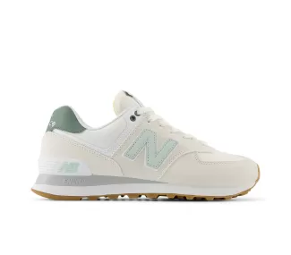 New Balance 574 - Blanc cassé & vert sapin