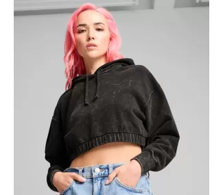 DARE TO MIDNIGHT MOTION Washed Cropped H - Style Urbain