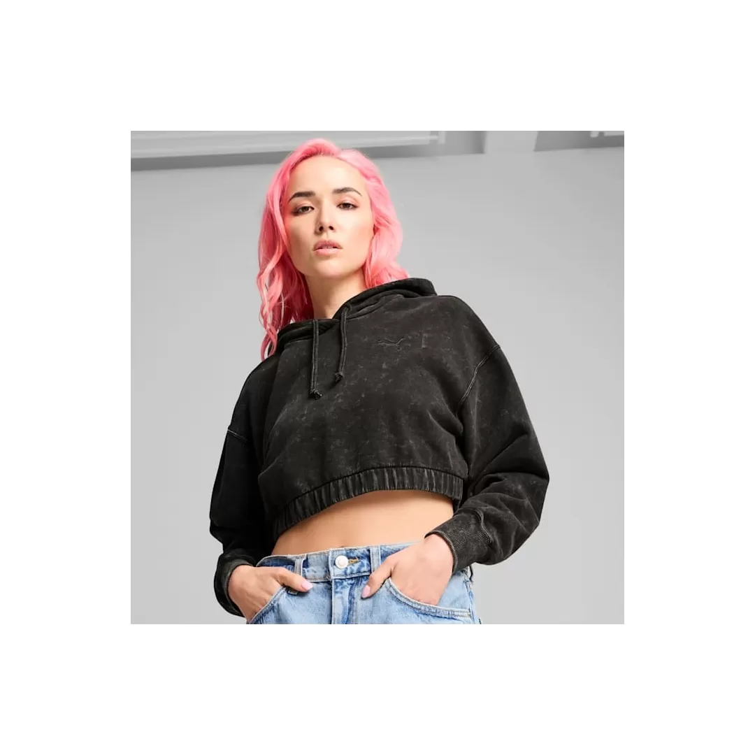 DARE TO MIDNIGHT MOTION Washed Cropped H - Style Urbain DARE TO MIDNIGHT MOTION Washed Cropped H - Style Urbain