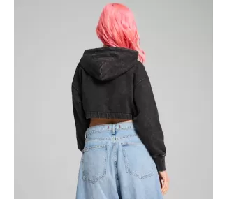 DARE TO MIDNIGHT MOTION Washed Cropped H - Style Urbain DARE TO MIDNIGHT MOTION Washed Cropped H - Style Urbain