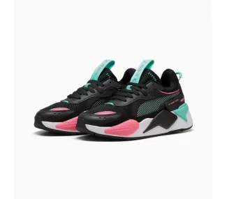PUMA RS-X Reinvention en Noir-Aquatic | Chaussures de Sport Iconiques PUMA RS-X Reinvention en Noir-Aquatic | Chaussures de Sport Iconiques