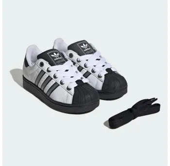 SUPERSTAR II J      FTWWHTMSILVECBLACK ORG