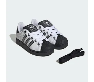 SUPERSTAR II J      FTWWHTMSILVECBLACK ORG