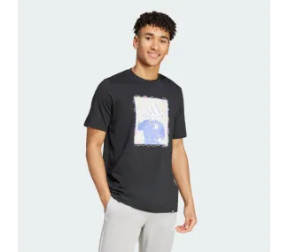 T-Shirt Doodle Noir – Style Créatif et Moderne