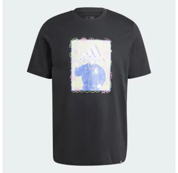 T-Shirt Doodle Noir – Style Créatif et Moderne