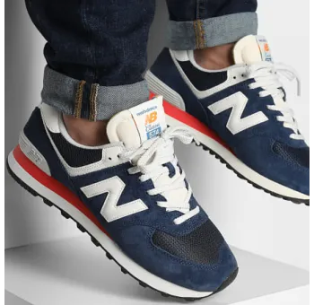 New Balance 574 – Bleu/Rouge