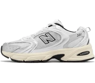 New Balance 530 – Blanc cassé & détails beiges