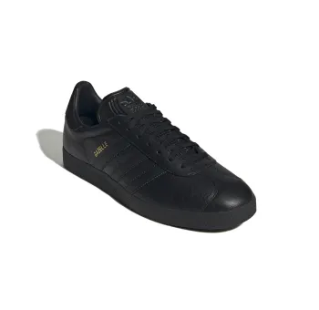 Chaussures Adidas Gazelle Noires avec Détails Dorés