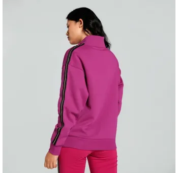 ESS TAPE MINIMAL GOLD Half-Zip Mock Neck
