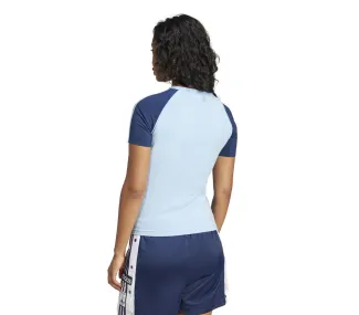 T-shirt ajusté à 3 bandes – Bleu ciel