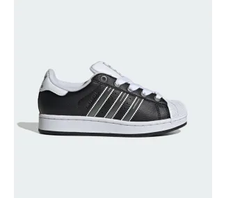 SUPERSTAR II J      CBLACKMSILVEFTWWHT ORG