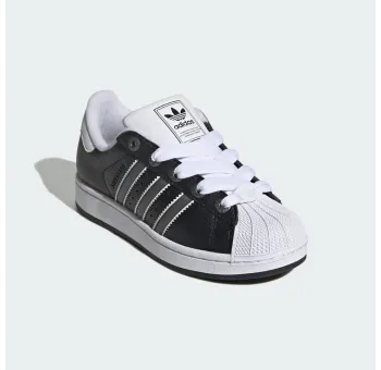 SUPERSTAR II J      CBLACKMSILVEFTWWHT ORG