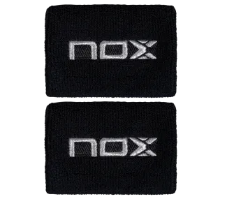 BLISTER DE 2 SERRE-POIGNETS NOX NOIR LOGO BLANC